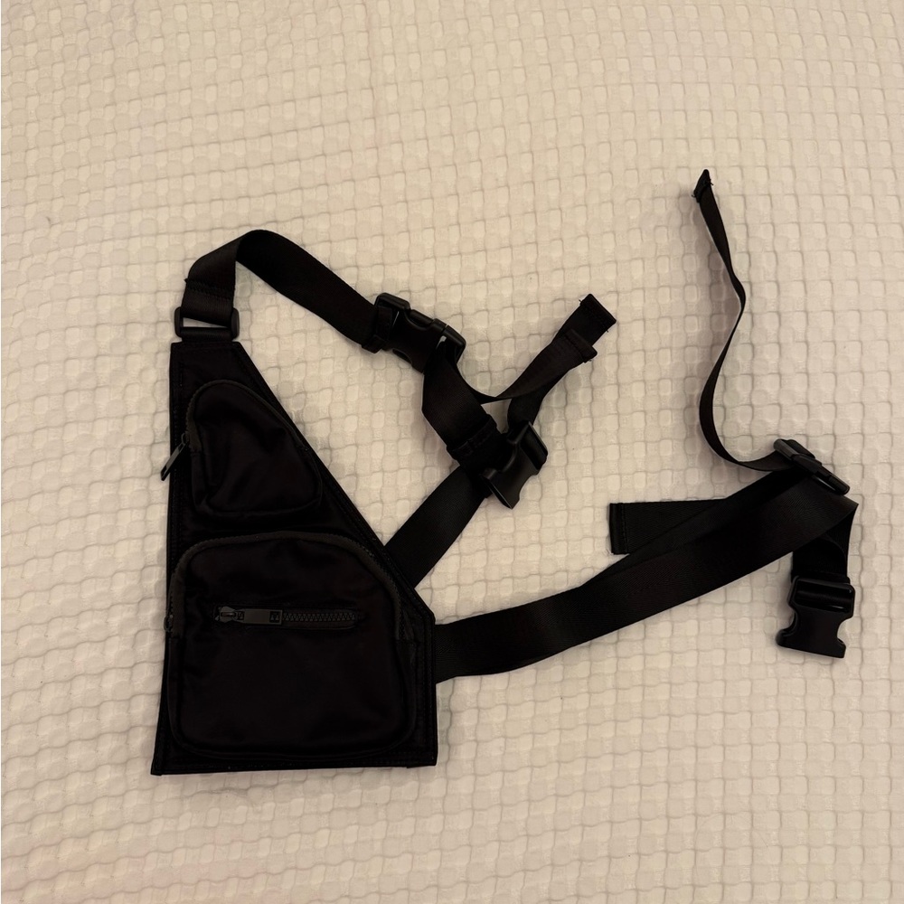 Black Crossbody Festival Concert Fanny Pack Bag